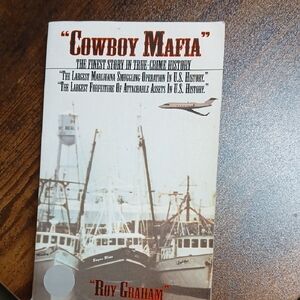 Cowboy Mafia by - Vintage Book Cover (White/Brown)